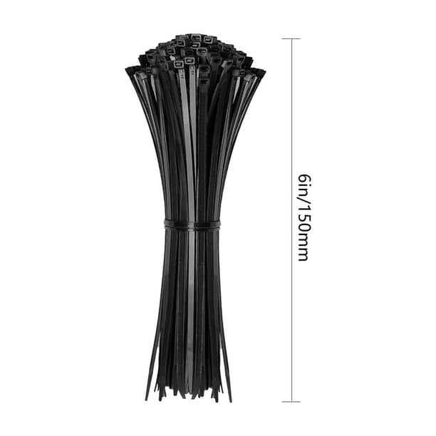 100 Pack Cable Zip Ties, Assorted Sizes (12/8/6/4 Inches) , Multi-Purpose Self-Locking Nylon Cable Ties For Home, Office, Garden, Workshop