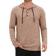 thumbnail image 1 of INSPIRE CHIC Sudadera con Capucha Texturizada para Hombre de Manga Larga Pullover Suéter Casual Hoodies XL Caqui, 1 of 6