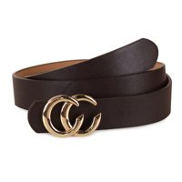 Carven Paris - Cinturón De Mujer Kate Café Oscuro