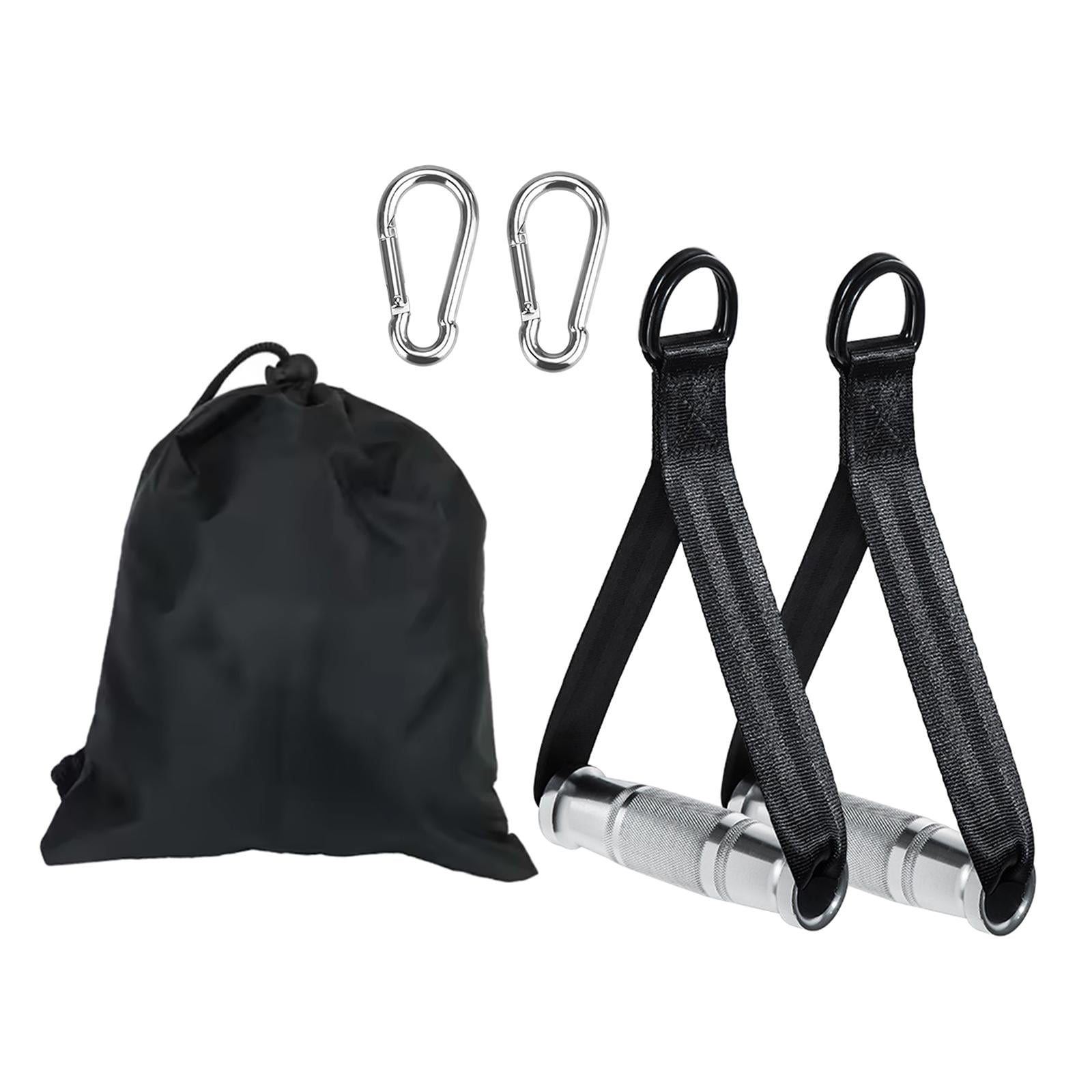 Ioensy - Asas De Ejercicio, Asa De Banda De Resistencia, Solo Para Máquina De Cable, Equipo De Gimnasio, Color Negro