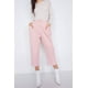 thumbnail image 1 of Pantalones de Cintura Ajustable con Broches y Pernera Ancha y Tobillo Liso de Estilo Chic Pastel, 1 of 3