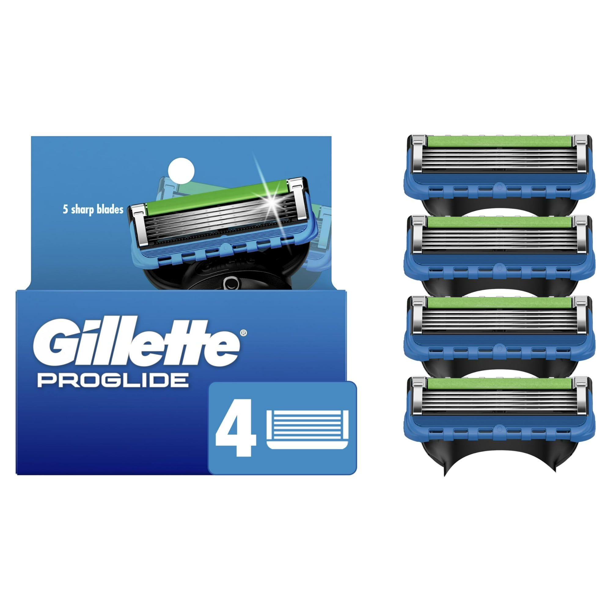 Recambios De Cuchillas De Afeitar Gillette Proglide Para Hombre X4