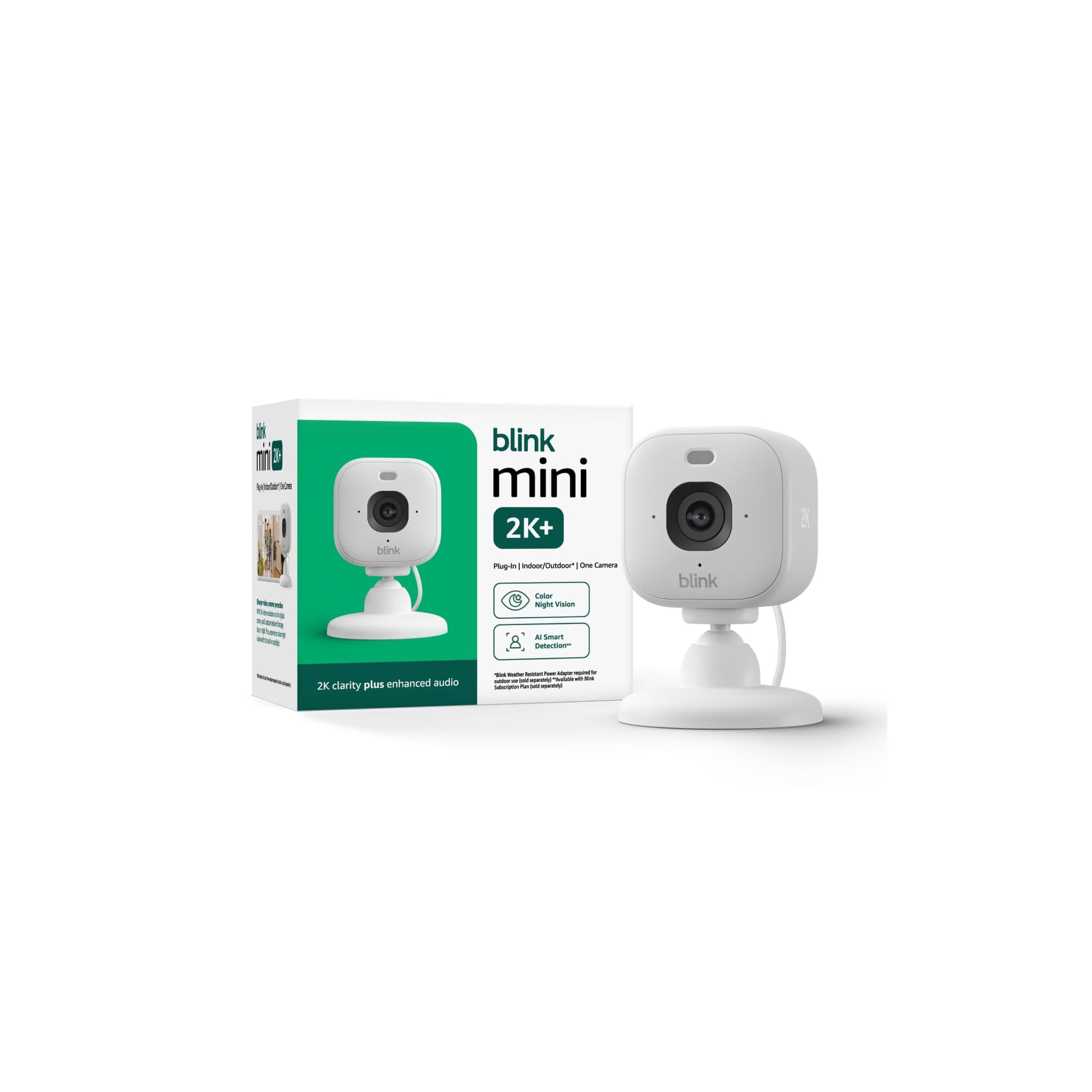 Cámara De Seguridad Blink Mini 2k+ Home & Pet Indoor Blanca