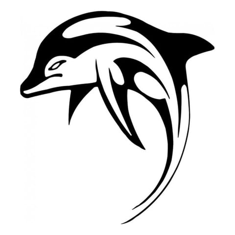 Rienda Libre Graphics - Decomural Dolphin Tribal Animals Ws-15850