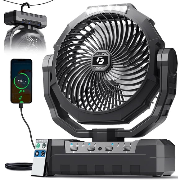 Ventilador Camping FRIZCOL 24000mAh Recargable LED Control