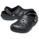 thumbnail image 4 of Zuecos Crocs Classic forrados con peluche, negros, talla 9W/7M US, 4 of 6