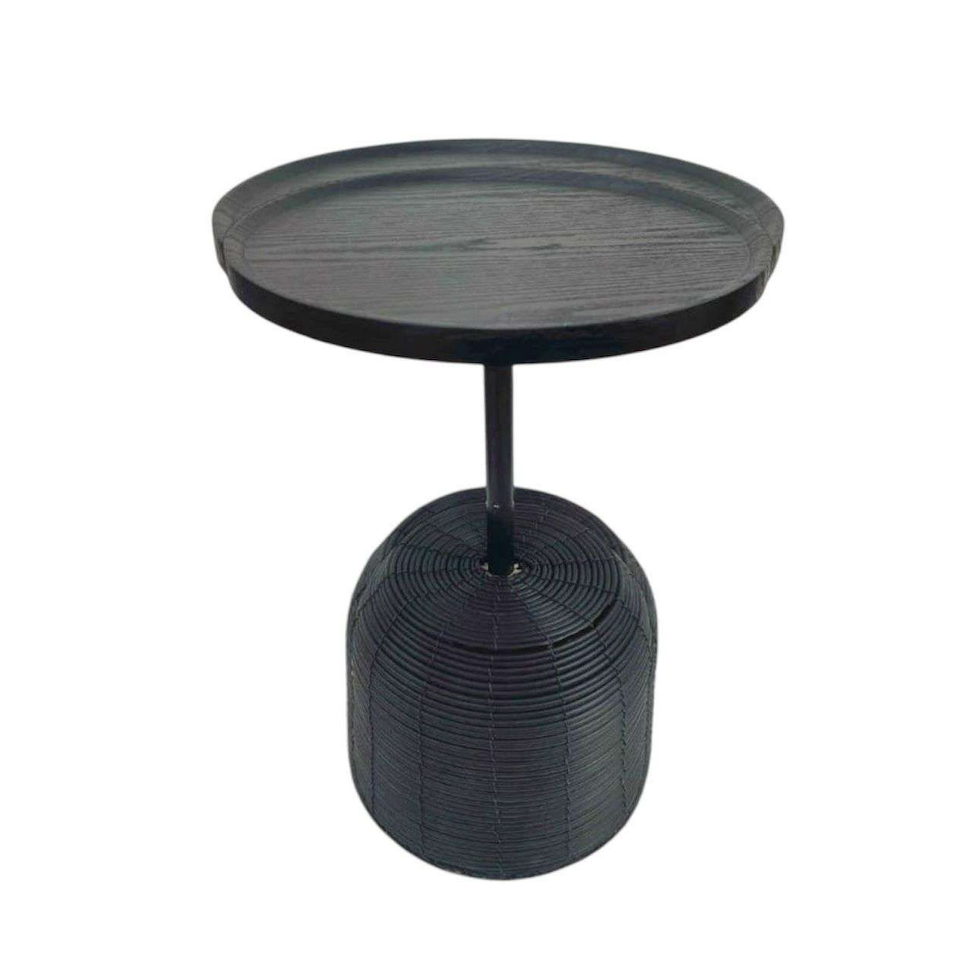 Oem - Mesa Lateral Mesa De Centro Negra Moderna 52cm