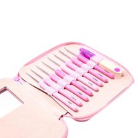 Genérica - Set De Crochet Con Estuche Rosado