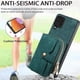 thumbnail image 4 of Funda Tipo Cartera con Correa Cruzada para Samsung Galaxy A12 5G Protección Contra Golpes Verde, 4 of 5