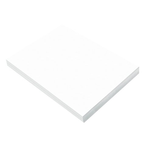 Papel De Construcción Prang, Blanco Brillante, 9 X 12, 100 Hojas