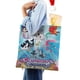 thumbnail image 4 of Mermicorno Starfall Bolso de tela con estampado de lienzo para mujer, bolsa de compras reutilizable y estética, con cremallera interior, regalo para mujer, 35 × 40 cm., 4 of 6