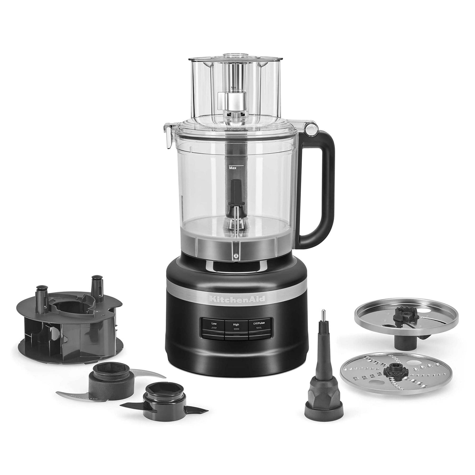 Procesador De Alimentos Kitchenaid De 13 Tazas, Negro Mate, Con Almacenamiento