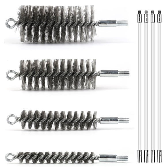 Juego de cepillos para limpieza de tubos Ctsyuqoo de acero inoxidable 50 in