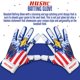 thumbnail image 3 of Guantes de Bateo Hushe' Adulto Talla Pequeña de Cuero de Oveja con Bandera de EE. UU., 3 of 7