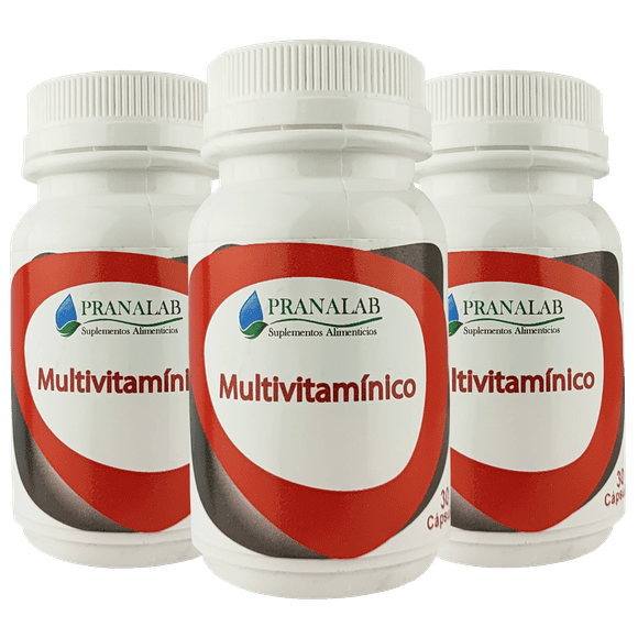 Multivitamínico Pranalab En Cápsulas Suplemento Vitalidad