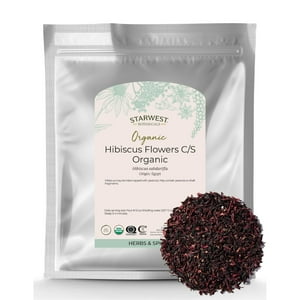 Flores Secas De Hibisco Starwest Botanicals, Bolsa Orgánica De 454 G