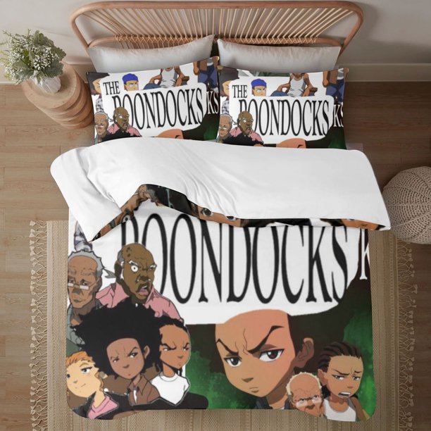 The Boondocks 3-Piece Bedding Set For Kids Boys Girls Adult Cartoon Warm Cute Fashion Holiday Present Gift Bed Sheets