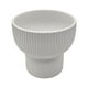thumbnail image 3 of Macetero Maceta De Ceramica Copon Lineas Blanco Mate L, 3 of 6