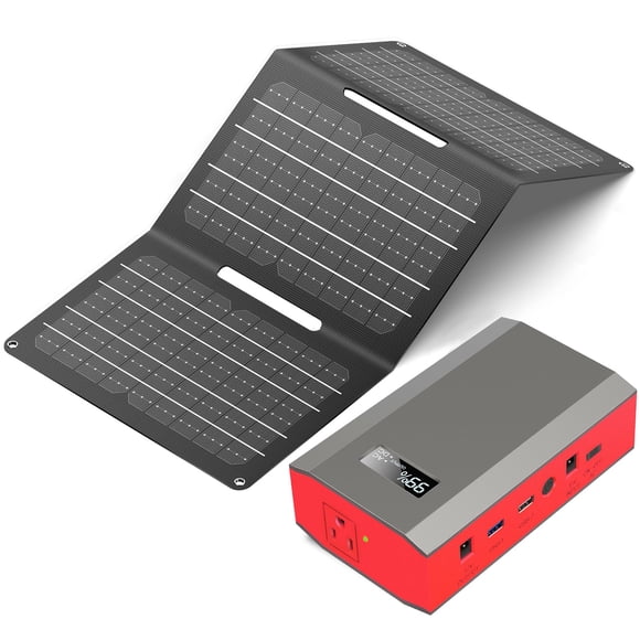 Batería Externa R65 65 W Ac 110 V 24000 Mah Kit Solar