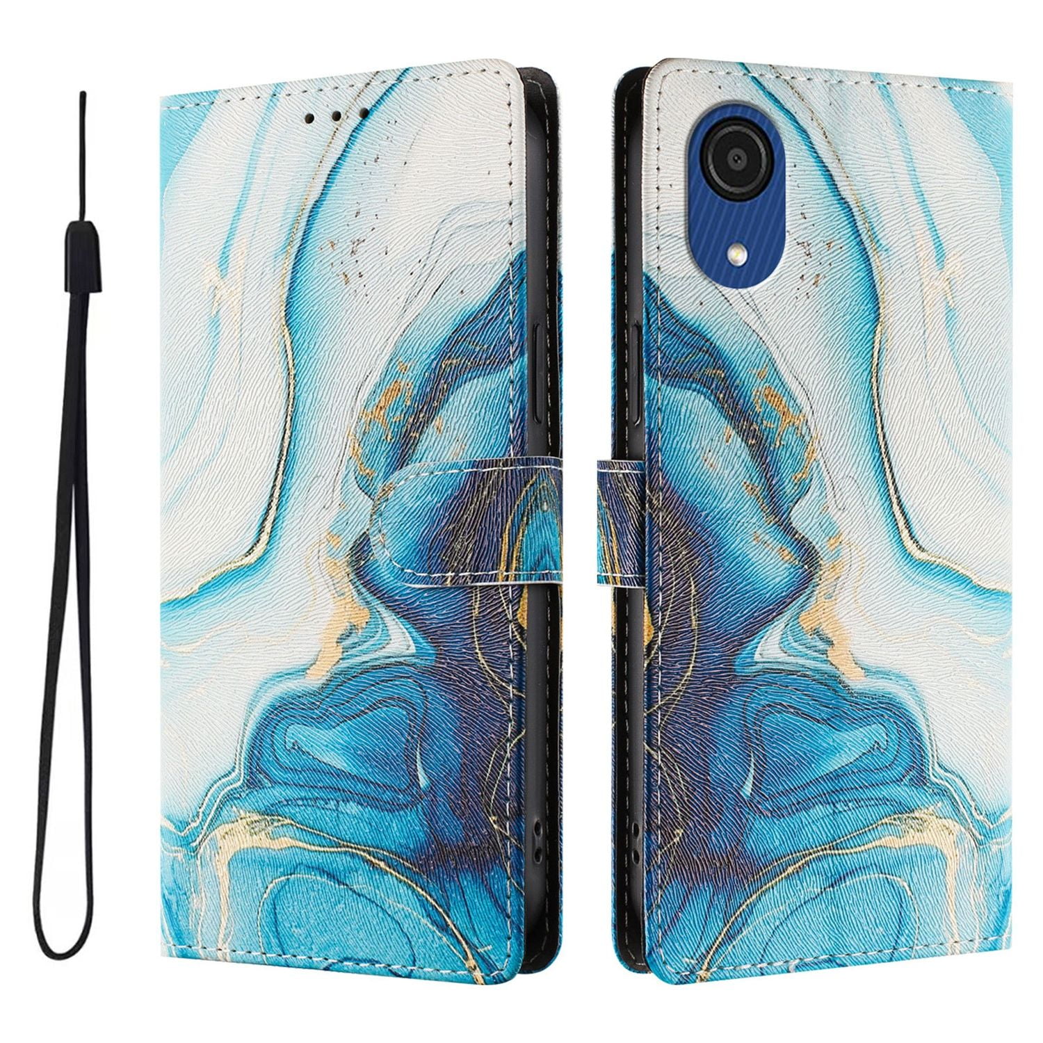 Foxdock Funda Tipo Cartera Para Samsung Galaxy A03 Core Con Soporte Y Correa – Diseño De Patrones Lindos