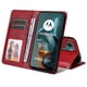 thumbnail image 3 of Funda Billetera para Motorola Moto G05 con Porta Tarjetas y Soporte Ajustable Rojo, 3 of 5