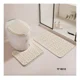 thumbnail image 2 of Set Alfombras De Baño 3 Piezas Suaves Absorbentes T.f.i Beige Cómic, 2 of 3