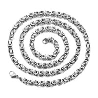 Magideal - Collar De Cadena De Acero Inoxidable, Regalo Para Hombres Y Niños, Pulsera De Cadena De Moda Para El Cuello, Cadena De Mano Para Festividades, Graduac Longitud 18 Cm