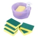 thumbnail image 1 of Dispensador De Jabón Para Platos Y Soporte De Esponja Con 6 Esponjas Práctico Para Fregadero De Hotel Violeta, 1 of 3
