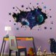 thumbnail image 5 of Adhesivos de pared ASMPIO 3D Space Galaxy para dormitorio y sala de estar, 5 of 7