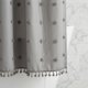 thumbnail image 3 of REGALWOVEN Conjunto de Cortinas de Ducha con Textura Geométrica 3D y Borlas para Decoración de Baño Gris 72"W x 72"L, 3 of 7