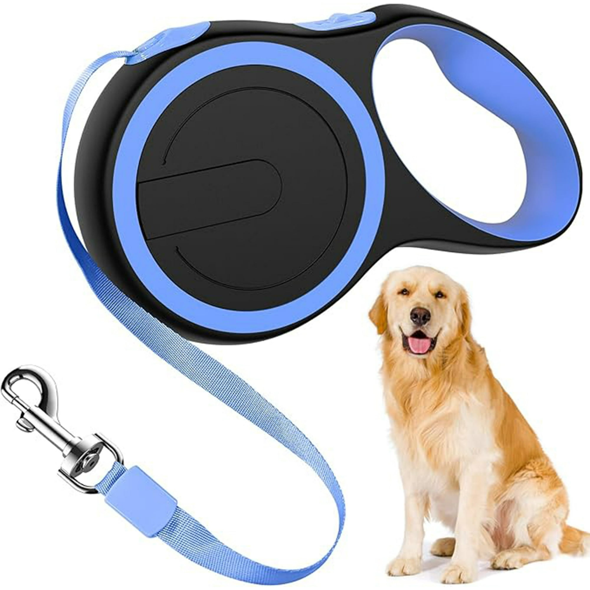 Veat00l - Correa Retráctil Para Perros 5m,durable Correa Ajustable Para Perro,diseño Sin Enredos,sistema De Frenado Rápido De Un Toque Y Mango Antideslizante,para Perros Pequeños Y Medianos(20kg)