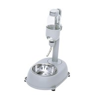 Ioensy - Bebedero De Agua Automático Portátil Para Mascotas Contenedor De Alimentos Fuente De Bebida Cuencos Para Mascotas Gris