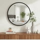 thumbnail image 1 of Espejo Circular 60 Cm , Marco Metal Cepillado, negro, 1 of 5
