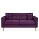 thumbnail image 1 of Sofa New Retro 3C Felpa 05 Morado, 1 of 6