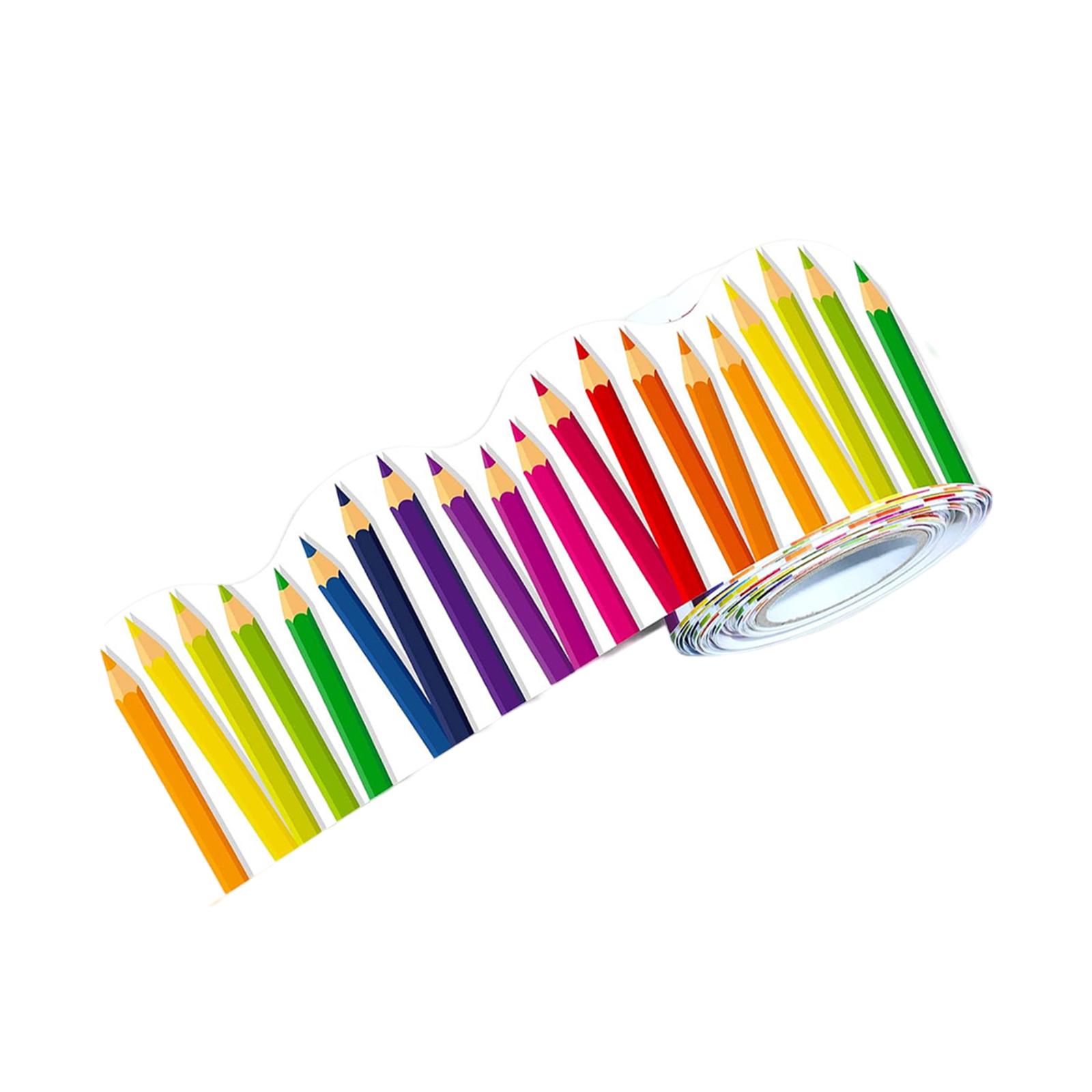 Bothyi - Pegatina Con Patrón De Lápiz, Práctica Y Multifunción, Para Guarderías, Dormitorios, Escuelas, 7,6 Cm X 5 M