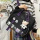 thumbnail image 1 of Japanese Style High School Teenage Girls Backpack Transparent Itabag Women Handbags Shoulder Bag Student Book Bag Crossbody Bag, 1 of 3