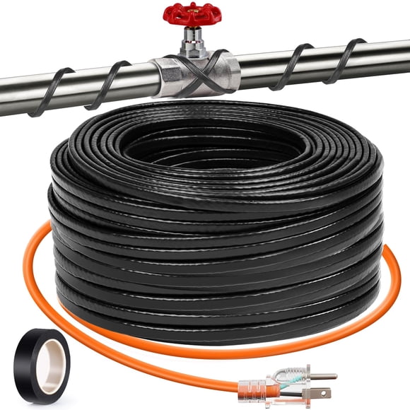 Cable calefactor de tubos JDZKOMKE, cinta térmica de 15 m, 5 W/m, 120 V
