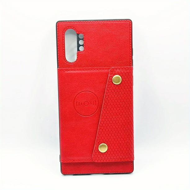 Samsung Note9/10+, Note20 Ultra, & Card Holder Leather Case: Anti-Fall Bracket Wallet Protective Cover for Your Phone!