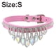 thumbnail image 2 of Collar para perros y gatos con diamantes de imitación, bonito collar de gatito con cristales brillantes, collar de cuero suave y ajustable para perros., 2 of 5