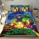 thumbnail image 1 of Justicia Joven Conjunto de sábanas temático, trío de piezas, cómodo y amigable con la piel, diseño único, regalo de decoración para el hogar para familiares, amigos y fans, 90 cm * 190 cm, 1 of 6