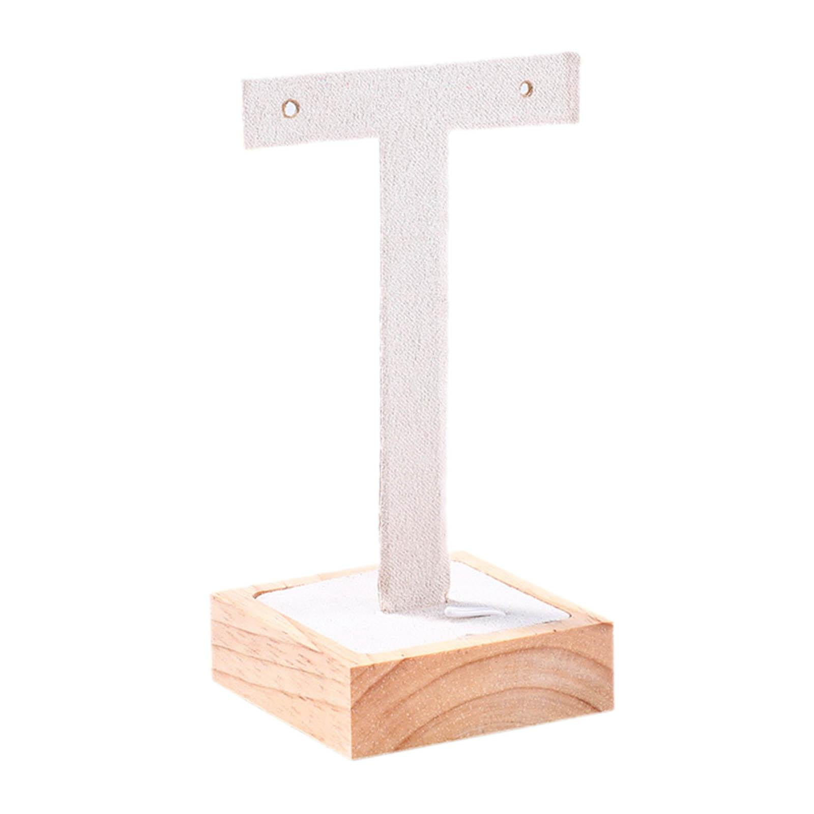 Magideal - Soporte De Exhibición De Aretes De Base Cuadrada Estante De Aretes Estante Accesorios De Fotografía En Apariencia De Mostrar Joyas Colgantes Para Beige