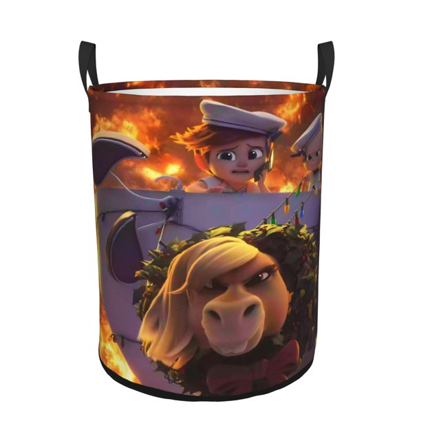 Bebé Jefazo: Niña Blanca Cesta de lavandería de gran capacidad redonda con asa, bolsa para ropa sucia plegable, almacenamiento para dormitorio, baño y lavadero 44x35 cm