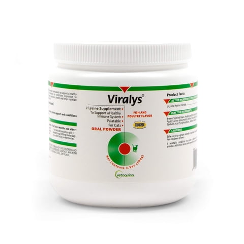 Suplemento Vetoquinol Viralys Daily L-Lisina En Polvo 100 G