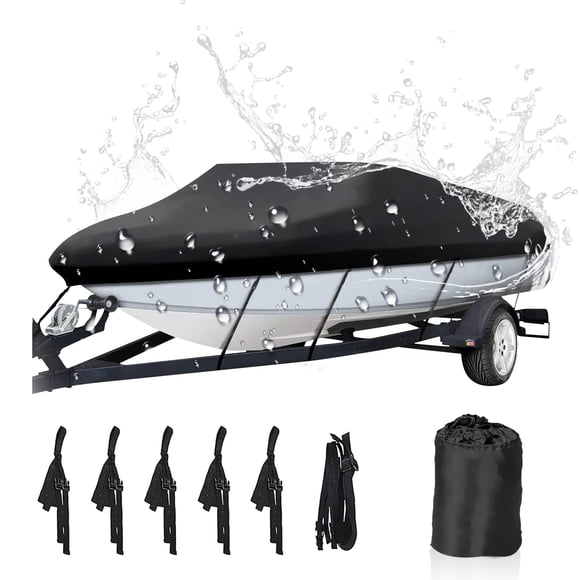 Funda para Bote NEVERLAND Impermeable y Resistente para Botes de 5.2 a 5.8 m Negra