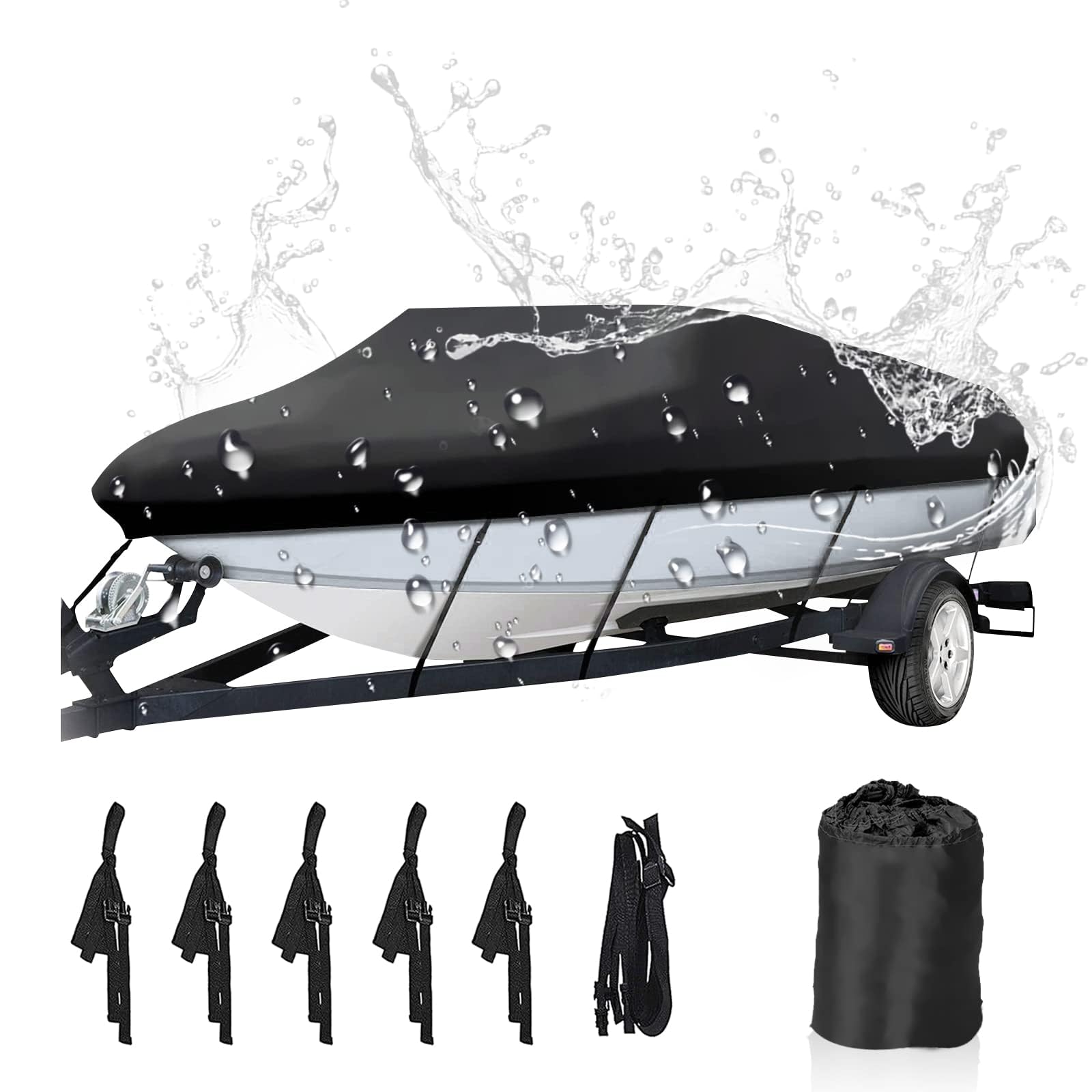 Funda Para Bote Neverland Impermeable Y Resistente Para Botes De 5.2 A 5.8 M Negra