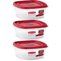 Recipiente De Almacenamiento De Alimentos Rubbermaid Easy Find Con Tapa De 1,2 L (Paquete De 3)
