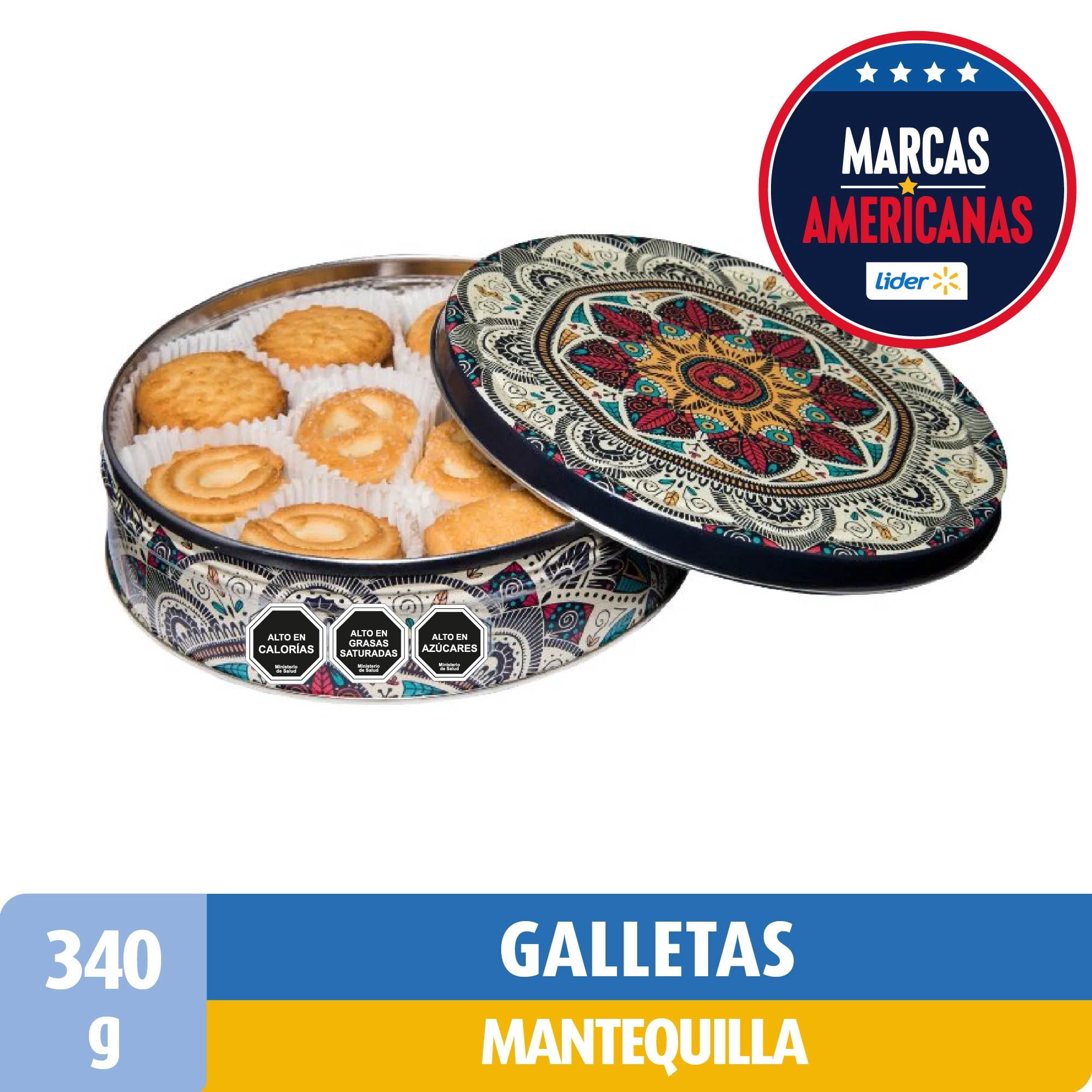 Galleta Danesas Lata 340 g Great Value