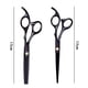 thumbnail image 2 of Tijeras para cortar el cabello, 10 piezas de tijeras profesionales para el cabello con tijeras de entresacar, peine, capa y clip, 2 of 5