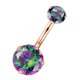 thumbnail image 3 of Crystal Zircon Body Piercing Ombligo Labret Lengua Ceja Barbell Joyería 6, 3 of 5