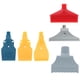 thumbnail image 2 of 6 unids 1/4 hilo plano viento jet aire soplando boquilla spray redondo gris rojo tipo, 2 of 5